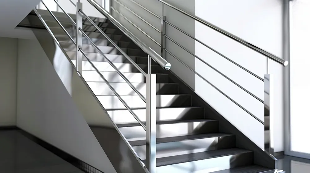 Escalier métallique près de Concarneau